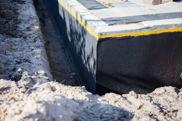 Residential Exterior Waterproofing installation at a Dillsboro, IN home by SJ Waterproofing Pros